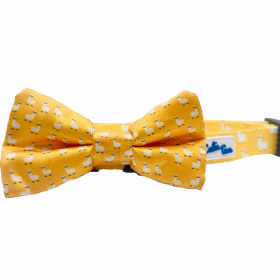 Cutie Ties Dog Bow Tie (Color: Llama Yellow, size: one size)