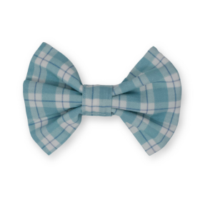 Seaside Plaid Classic Dog Bow Tie (size: Standard)