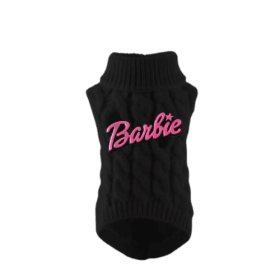 Chic Barbie Knit Turtleneck-Dog Sweater (size: XL)