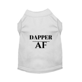 Dapper AF Tee (Color: White, size: 2X Large)