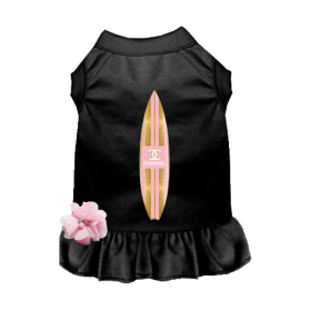 Aloha Surf Dog Dress (Color: black, size: X Small)