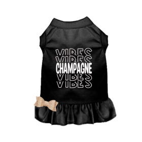 Champagne Vibes Dog Dress (size: small)