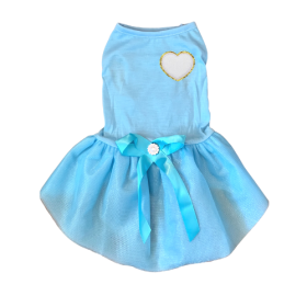 Chenille Heart Dress (Color: WHITE HEART, size: medium)