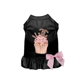 Chewnel Cupcake Dress (Color: black, size: X Small)