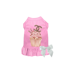 Chewnel Cupcake Dress (Color: pink, size: X Small)