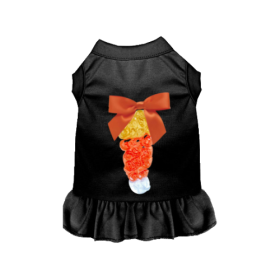 Chiffon Candy Corn Rose Dress (size: small)