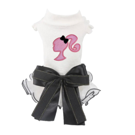 Barbie Silhouette Ruffle Dog Dress (size: 4)