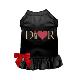 Miss Dior-able Lipstick Dress- Dog Dress (size: small)