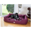 Armarkat Bolstered Dog Bed, Burgundy,In M/L/XL 3 Sizes