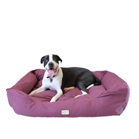 Armarkat Bolstered Dog Bed, Burgundy,In M/L/XL 3 Sizes (size: XL)