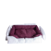 Armarkat Bolstered Dog Bed, Burgundy,In M/L/XL 3 Sizes