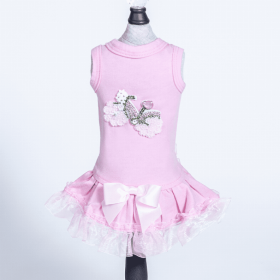 Bicycle Dress (Color: pink, size: XXS)