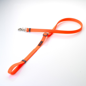 Boss Adjustable Leash (Color: Orange, size: 3/4" x 4'-6')