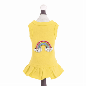 Rainbow Dress (Color: yellow, size: large)